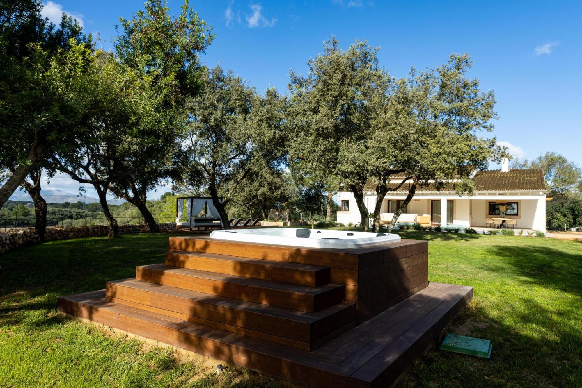 Es Mirador De Vernissa Jacuzzi Sauna Y Piscina Santa Margalida Buitenkant foto